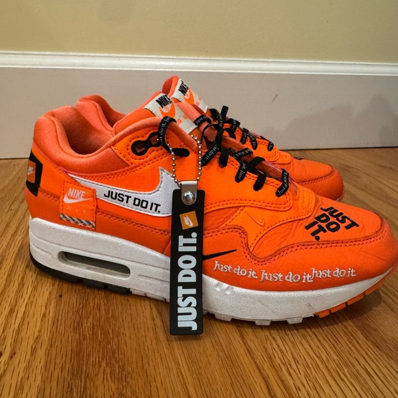 Nike Women's Sneakers in Bright Orange and White - Picture 1 of 7